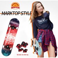 Siêu Ván trượt Marktop hàng đầu Châu Âu (Thiên Hà đỏ) + Bộ bảo vệ chân tay M13