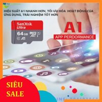 [SiêuRẻ] Thẻ Nhớ Sandick 64GB 100MB/s Chuẩn Class10 U1 A1 - Bảo Hành 12 Tháng - Shop Thế Giới Điện Máy .