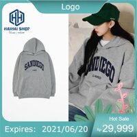 [SieuSale] Áo hoodie nỉ nam nữ from rộng Unisex chất nỉ ngoại 2 lớp dày dặn Sandiego DC284