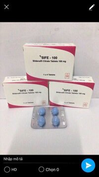 SIFE 100mg điều trị rối loạn cương dương 1 vỉ x 4 viên