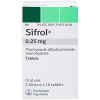 Sifrol 0.25mg điều trị bệnh Parkinson  – CÔNG TY CỔ PHẦN NHÀ THUỐC NHÂN DÂN – PHƯỢNG HOÀNG