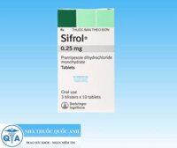 Sifrol 0.25mg trị Parkinson (3 vỉ x 10 viên)