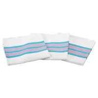 Sigmatex BK304033RPCLB Hospital Receiving Blanket/Baby Blanket, 100% Cotton, 30" Width 40" Length, 3.30 lb/dz, White/Blue/Pink Stripes, (14...