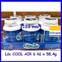 SỈ.(hsd 05/2026) (Lốc 6 hũ) Kẹo sing gum COOL AIR hũ 58,4g