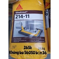 SIKA GROUT 214 -11 Vữa Rót Gốc Xi Măng Không Co Ngót vữa sika chống thấm chính hãng giá tốt