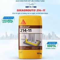 Sika Grout 214 11 - Vữa rót gốc xi măng không co ngót. Sika chống thấm cổ ống Bao 25kg