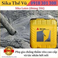 Sika - Phụ gia chống thấm và tác nhân kết nối Sika Latex (Can 5 lít) SIKA THẾ VŨ