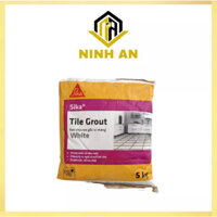 Sika Tile Grout white 5kg bao - keo chà ron gốc xi măng ( trắng)