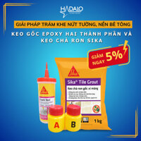 Sika Trám Khe Nứt - Combo Sikadur 20 Crack Seal (160ml) và keo chà ron Sika Tile Grout (1kg)