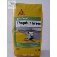 Sikafloor Chapdur Green 25kg- Bột làm cứng sàn bê tông màu xanh. Bột rắc tăng cứng mặt sàn bê tông màu xanh