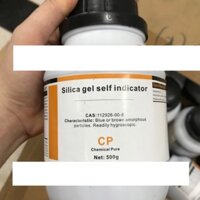 Silicagel self indicator hạt hút ẩm màu xanh lọ 500g  Trung Quốc
