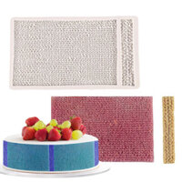 Silicon Ốp Thành Bánh Hình Len Khuôn Đắt - tạo hình đất sét, gumpaste, fondant