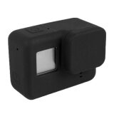 Silicon thời trang Bảo Vệ Tấm Bảo Vệ Ốp Lưng Vỏ Da + Ống kính Phụ Kiện cho Hành Động Gopro Hero 5 Đen- quốc tế