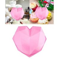 Silicone Cake  Chocolate Ice Cream Mould Baking Tray Home DIY - pink