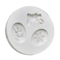 Silicone Christmas Snowflake Mold Chocolate Fondant Cake Baking Tool - White