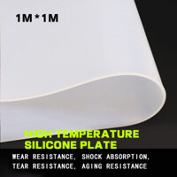 Silicone Mat 1m X1m X Thick 1,2,3,4mm Tấm silicone chịu nhiệt độ cao Miếng đệm cao su silicone