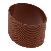 Silicone Ngoài Trời Vòng Chống Trượt Chai Nước Mug Cup Tay áo Cover - brown