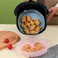 Silicone Nồi chiên không khí Lò nướng khay bánh pizza chiên gà Airfryer Silicone giỏ tái sử dụng nồi chiên Chảo lót phụ kiện