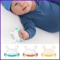 Silicone Núm Ti Giả Bằng Silicon Mềm Có Tay Cầm Cho Bé