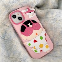 Silicone Ốp Điện Thoại Silicon Mềm Họa Tiết Cậu Bé Bút Chì 3d Cho iphone 15 14 13 12 pro max 11