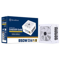 SilverStone DA850R Gold – White – 80 PLUS Gold 850W ATX3.0/3.1 & PCIe 5 Fully Modular Power Supply