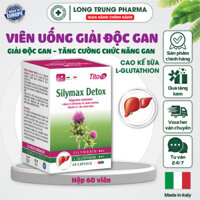 Silymax Detox Viên Uống Hỗ Trợ Giải Độc Gan, Dùng Cho Men Gan Cao, Gan Nhiễm Mỡ, Viêm Gan Virus , Xơ Gan (Hộp 60v)