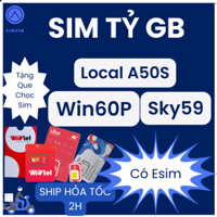 Sim 1 Tỷ GB Wintel Win60/Win60P, Local A68S, Sky59 Siêu Rẻ Vào Mạng Không Giới Hạn.