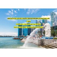 Sim 3 Nước 7 Ngày 3.5GB Singapore/Malaysia/thai lan