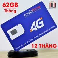 Sim 3G 4G Mobifone 62GB/ Tháng ₫179.000