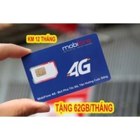 SIM 3G/4G MOBIFONE 62GB/THANG