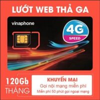 SIM 3G/4G VINAPHONE DATA120G/ THÁNG