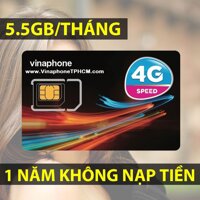 Sim 3G/4G Vinaphone Trọn Gói 1 Năm D500
