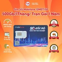 Sim 3G/4G/5G Mobifone 500Gb Mỗi Tháng Tốc Độ Cao Trọn Gói 1 Năm