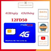 Sim 4g 1 năm Mobifone data 4gb/ngày tốc độ cao TUNGLAMSTORE sim 12fd50