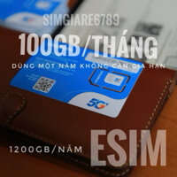 Sim 4G 5G 1 năm Vinaphone GÓI CƯỚC TD49 100Gb/tháng 12 tháng