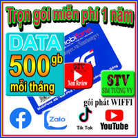 Sim 4g 6mdt150 và 12mdt150 mỗi tháng tặng 500gb trọn gói miễn phí 1 năm (6000gb)