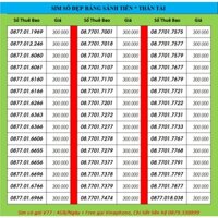 Sim 4G - Chọn số đẹp B28, đồng giá 300k, vinaphone - Itelecom CÓ GÓI 120gb/tháng,