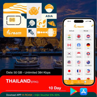Sim 4G Du Lịch Thái Lan Truemove 10 ngày 50GB tốc độ cao