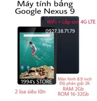 [Sim 4G - HỌC ONLINE] Máy tính bảng Google Nexus 9 Wifi/4G - Màn hình 2K 8.9inch - 2 loa - Sim 4G LTE - Xiaomi MiPad 1