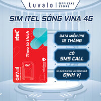 Sim 4G itel sim sử dụng định vị gps xe máy ô tô không dây trẻ em Free 12 Tháng Luvalo