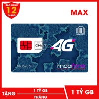 SIM 4G MAX Mobifone F120WF 1 Tỷ GB/Tháng