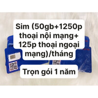 Sim 4G MobiFone 50gb