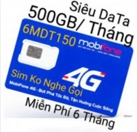 Sim 4G Mobifone 6 tháng Data 500G