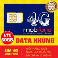 Sim 4G Mobifone 62Gb/tháng C90 - Nghe gọi thoải mái