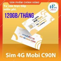 Sim 4G Mobifone C90N  Miễn Phí Tháng Đầu 120GB - Sim Mobifone Giá Rẻ Tặng 120Gb/Tháng Miễn Phí Gọi Nội Mạng