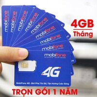 SIM 4G MOBIFONE F500 63GB SÀI MIỄN PHÍ 1 Năm