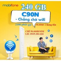 Sim 4G MobiFone Gói cước C90N (4Gb/ngày) giá rẻ nhất thị trường