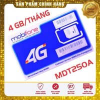 SIM 4G MOBIFONE MIỄN PHÍ 1 NĂM KHÔNG NẠP TIỀN MDT250A