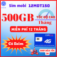 Sim 4G Mobifone Trọn Gói 1 Năm, Sim Mạng 1 Năm Tặng 4GB, 100GB, 150GB, 500GB Hàng Tháng