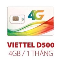 Sim 4G trọn gói 1 năm Viettel